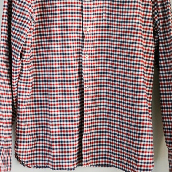 NWOT LEVI's Red Blue Checkered Print Button Up Casual Shirt XXL - Picture 4 of 8